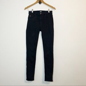 Hudson Barbara High Waist Super Skinny Black Jeans Size 27